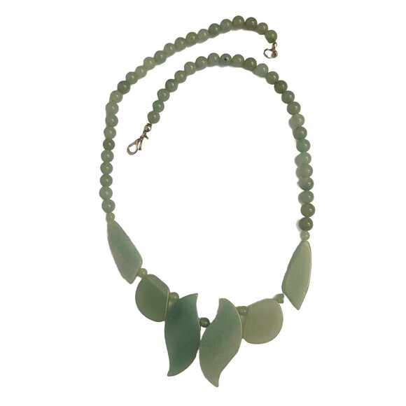 Fashion Jade Gemstone Beaded Women Necklace - Picture 3 of 6